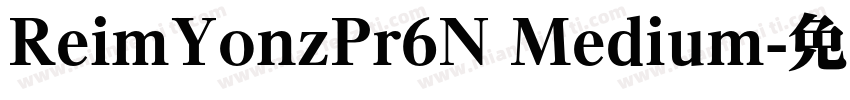 ReimYonzPr6N Medium字体转换